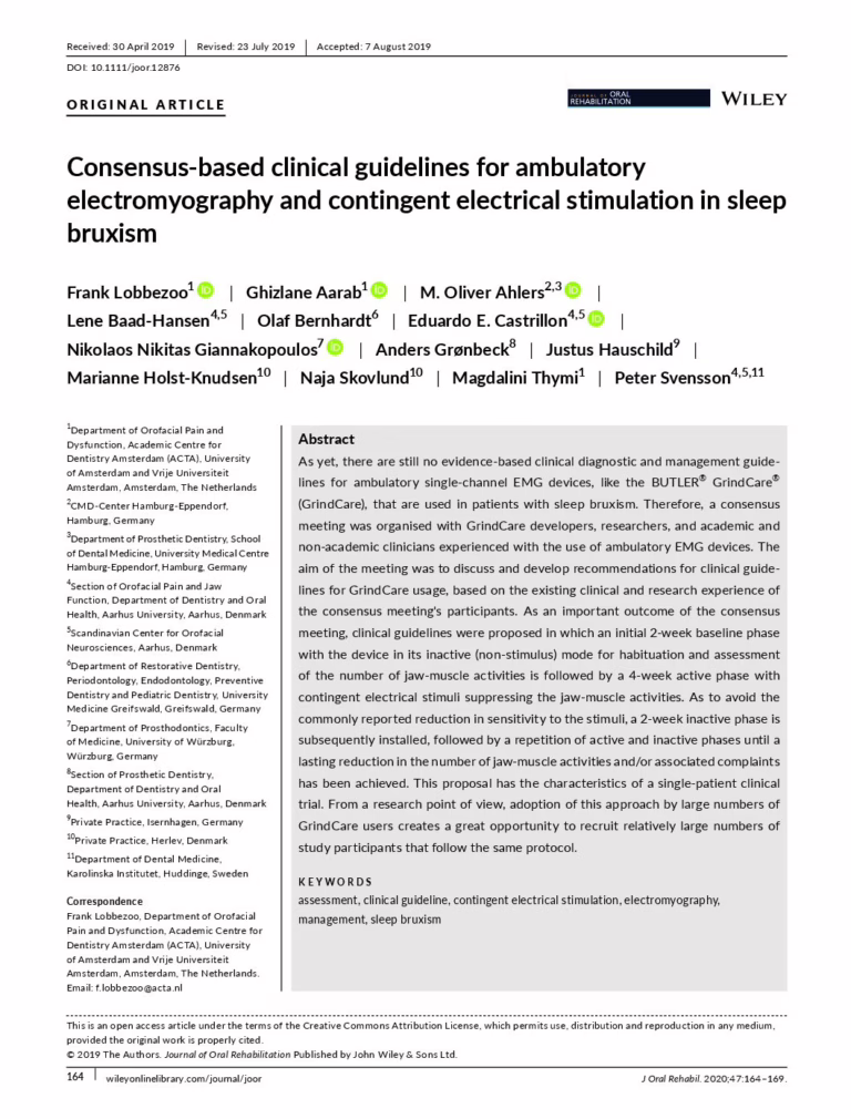 Vorschau: Lobbezoo,-Aarab,-Ahlers-et-al.-(2019)—Expert-Panel-GrindCare-(JOOR)