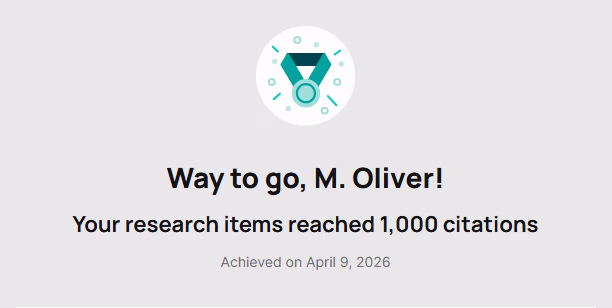 ResearchGate - 1000 Citations