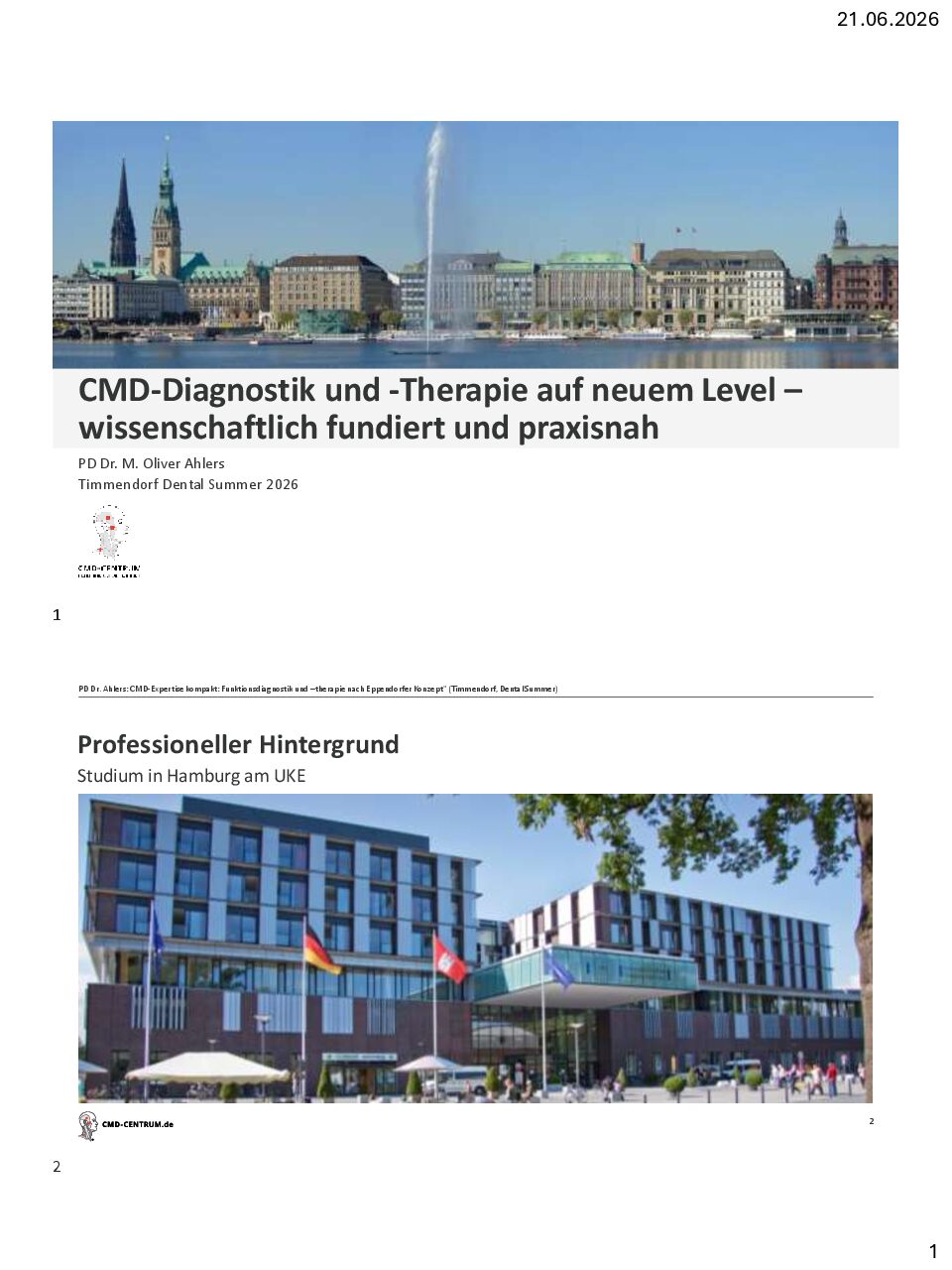 Vorschau: 2026 IFG Timmendorf Dental Summer - Folienhandput